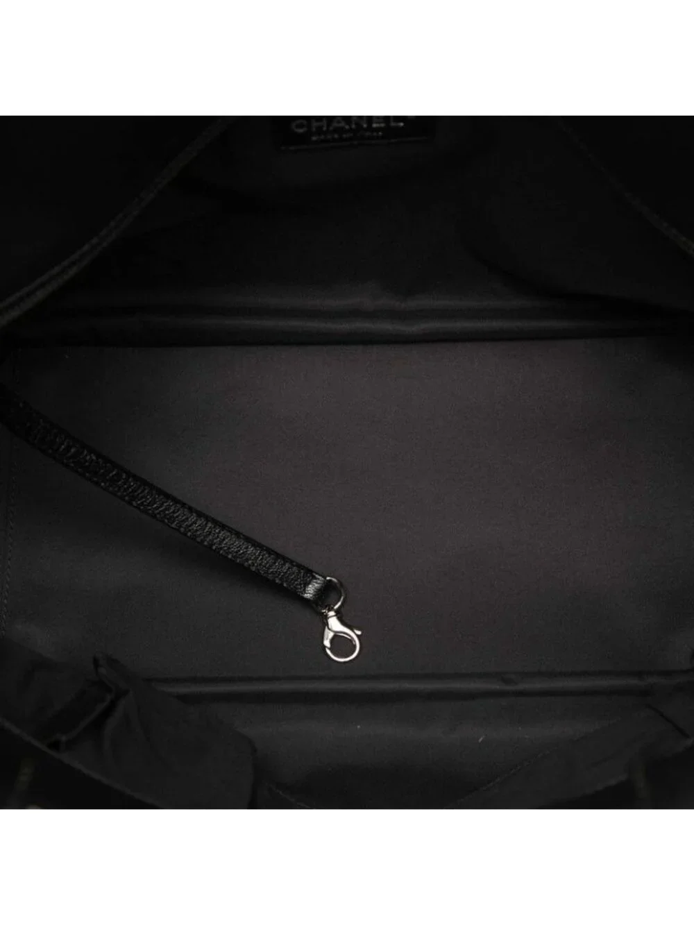 Chanel Paris Biarritz MM Tote Black Leather